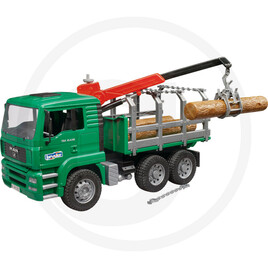 Bruder Timber transport lorry + loading crane
