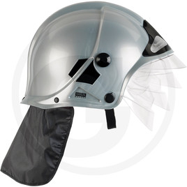Klein Firefighter’s helmet, silver
